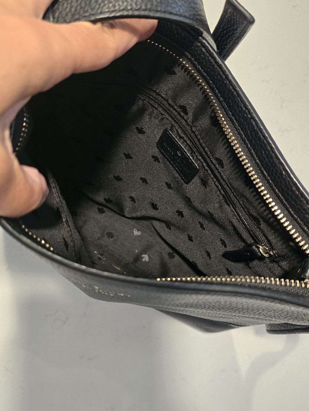 kate spade Black Pebbled Leather Crossbody - Picture 2 of 2